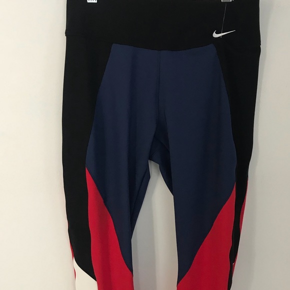 Nike Made in Italy Red White and Blue Legging - Picture 2 of 8